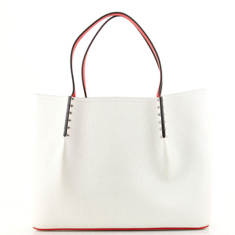 Christian Louboutin Cabarock Tote Crocodile Embossed Leather Large
