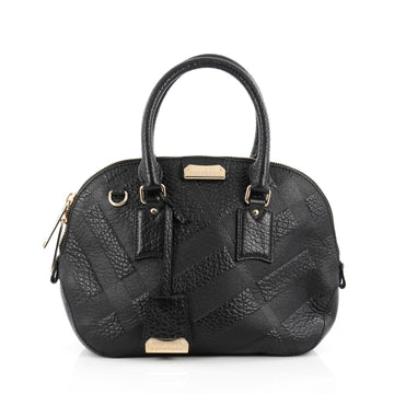 Burberry Orchard Bag Embossed Check Leather Small black