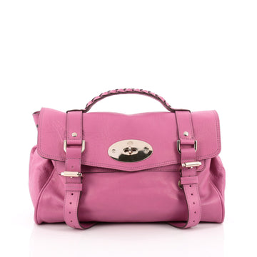 Mulberry Alexa Satchel Soft Buffalo Medium Pink