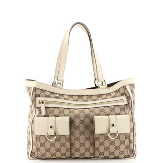 Gucci Abbey Pocket Tote GG Canvas Medium