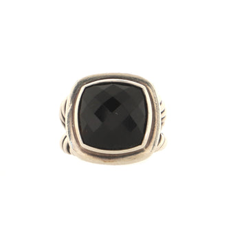 David Yurman Albion Ring Sterling Silver and Onyx 17mm