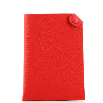 Hermes Bicolor Tarmac Passport Holder Leather