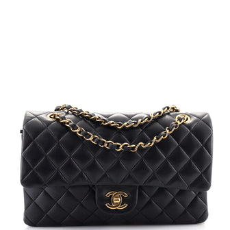 Chanel Classic Double Flap Bag Quilted Lambskin Medium