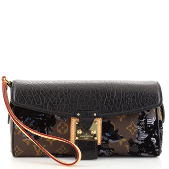 Louis Vuitton Manege Clutch Fleur De Jais Monogram Canvas