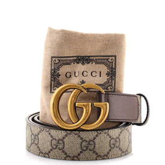 Gucci GG Marmont Belt Leather and GG Coated Canvas Medium