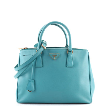 Prada Double Zip Lux Tote Saffiano Leather Medium