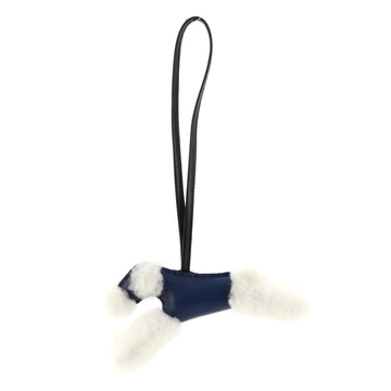 Hermes Budy Bag Charm Shearling and Leather