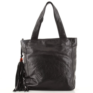 Chanel Vintage CC Tassel Tote Lambskin Medium