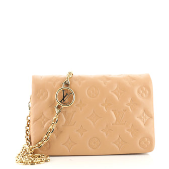 Louis Vuitton Coussin Pochette Monogram Embossed Lambskin