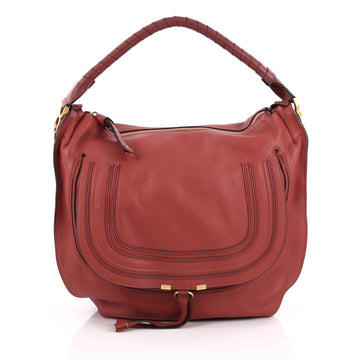 Chloe Marcie Hobo Leather Large Red