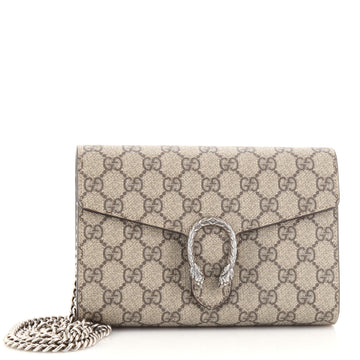 Gucci Dionysus Chain Wallet GG Coated Canvas Small