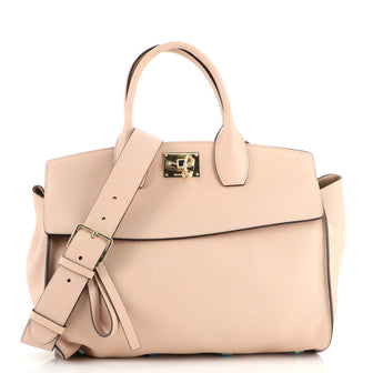 Salvatore Ferragamo Studio Satchel Leather Small