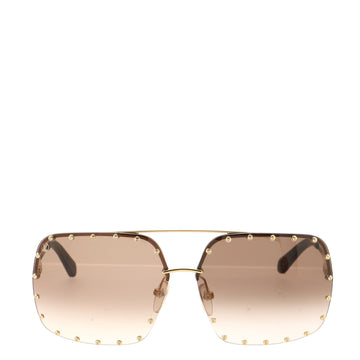 Louis Vuitton The Party Aviator Sunglasses Studded Metal
