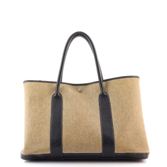Hermes Garden Party Tote Toile and Leather 36