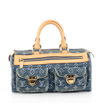 Louis Vuitton Neo Speedy Bag Denim blue