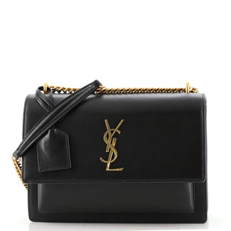 Saint Laurent Sunset Crossbody Bag Leather Medium