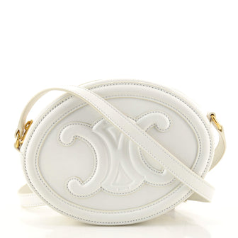 Celine Triomphe Oval Crossbody Bag Leather