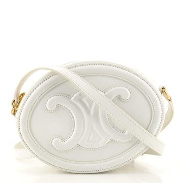 Celine Triomphe Oval Crossbody Bag Leather