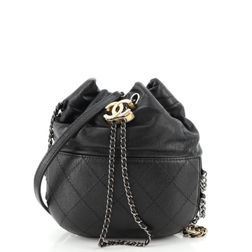 Chanel Gabrielle Drawstring Bag Quilted Calfskin Small