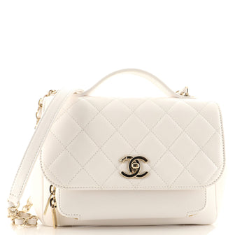 Chanel Business Affinity Flap Bag Quilted Caviar Small
