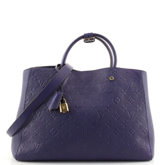Louis Vuitton Montaigne Handbag Monogram Empreinte Leather GM