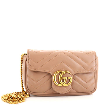 Gucci GG Marmont Flap Bag Matelasse Leather Super Mini