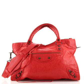 Balenciaga City Classic Studs Bag Leather Medium