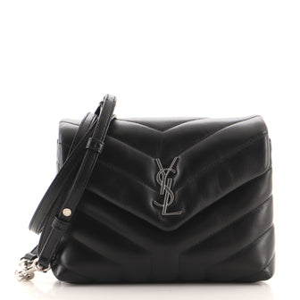 Saint Laurent LouLou Shoulder Bag Matelasse Chevron Leather Toy