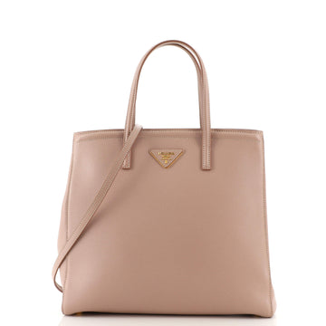 Prada Convertible Parabole Tote Saffiano Leather Small