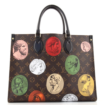 Louis Vuitton OnTheGo Tote Limited Edition Fornasetti Cameo Monogram Canvas MM