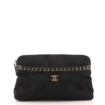 Chanel Foldable Tote Nylon with Grosgrain