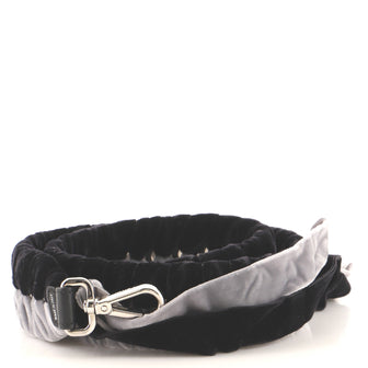 Fendi Bow Strap You Shoulder Strap Leather with Braided Velvet