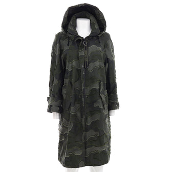 Christian Dior Women's Camouflage Windbreaker Jacket Polyester and Cotton Blend