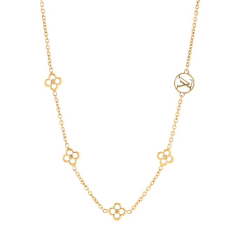Louis Vuitton Flower Full Short Necklace Metal