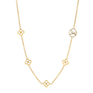 Louis Vuitton Flower Full Short Necklace Metal