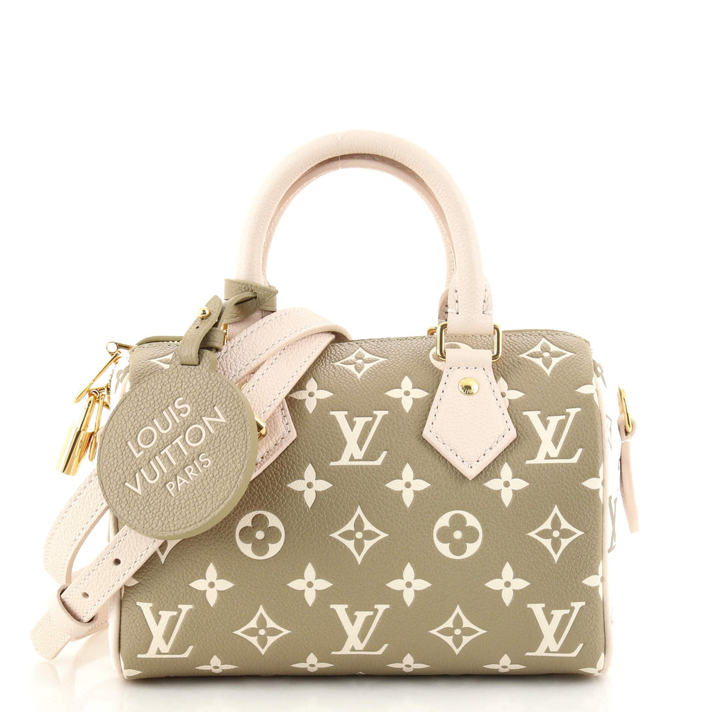 Louis Vuitton Speedy Bandouliere Bag Spring in the City Monogram Empreinte  Leather 20 Green 156356152