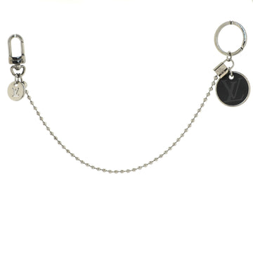 Louis Vuitton ID Pocket Key Chain Bag Charm and Key Holder Metal and Monogram Eclipse Canvas