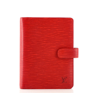 Louis Vuitton Ring Agenda Cover Epi Leather MM
