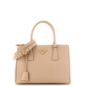 Prada Galleria Double Zip Tote Saffiano Leather Small