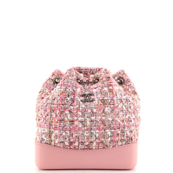 Chanel Gabrielle Backpack Quilted Tweed Small