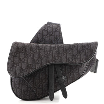 Christian Dior Saddle Crossbody Bag Oblique Canvas