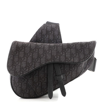 Christian Dior Saddle Crossbody Bag Oblique Canvas