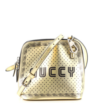 Gucci Dome Crossbody Bag Limited Edition Printed Leather Mini