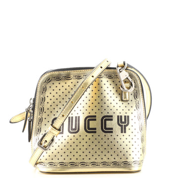 Gucci Dome Crossbody Bag Limited Edition Printed Leather Mini