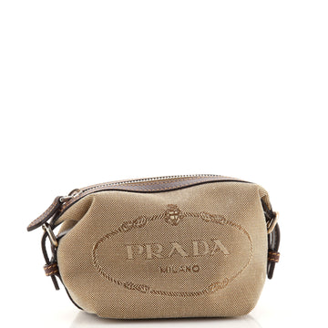 Prada Logo Toiletry Pouch Canvas Small