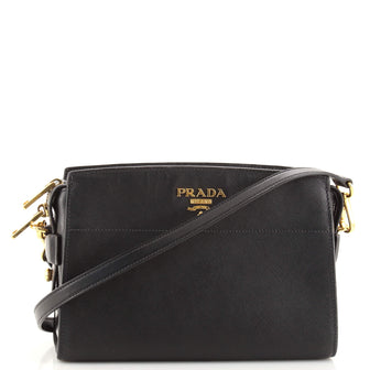 Prada Bibliotheque Crossbody Saffiano Leather