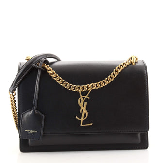 Saint Laurent Sunset Crossbody Bag Leather Medium