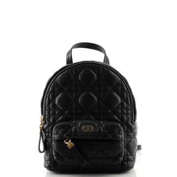 Christian Dior Dioramour Backpack Cannage Quilt Lambskin Mini