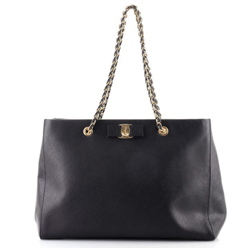 Salvatore Ferragamo Melike Tote Saffiano Leather Medium