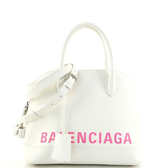 Balenciaga Logo Ville Bag Leather Small
